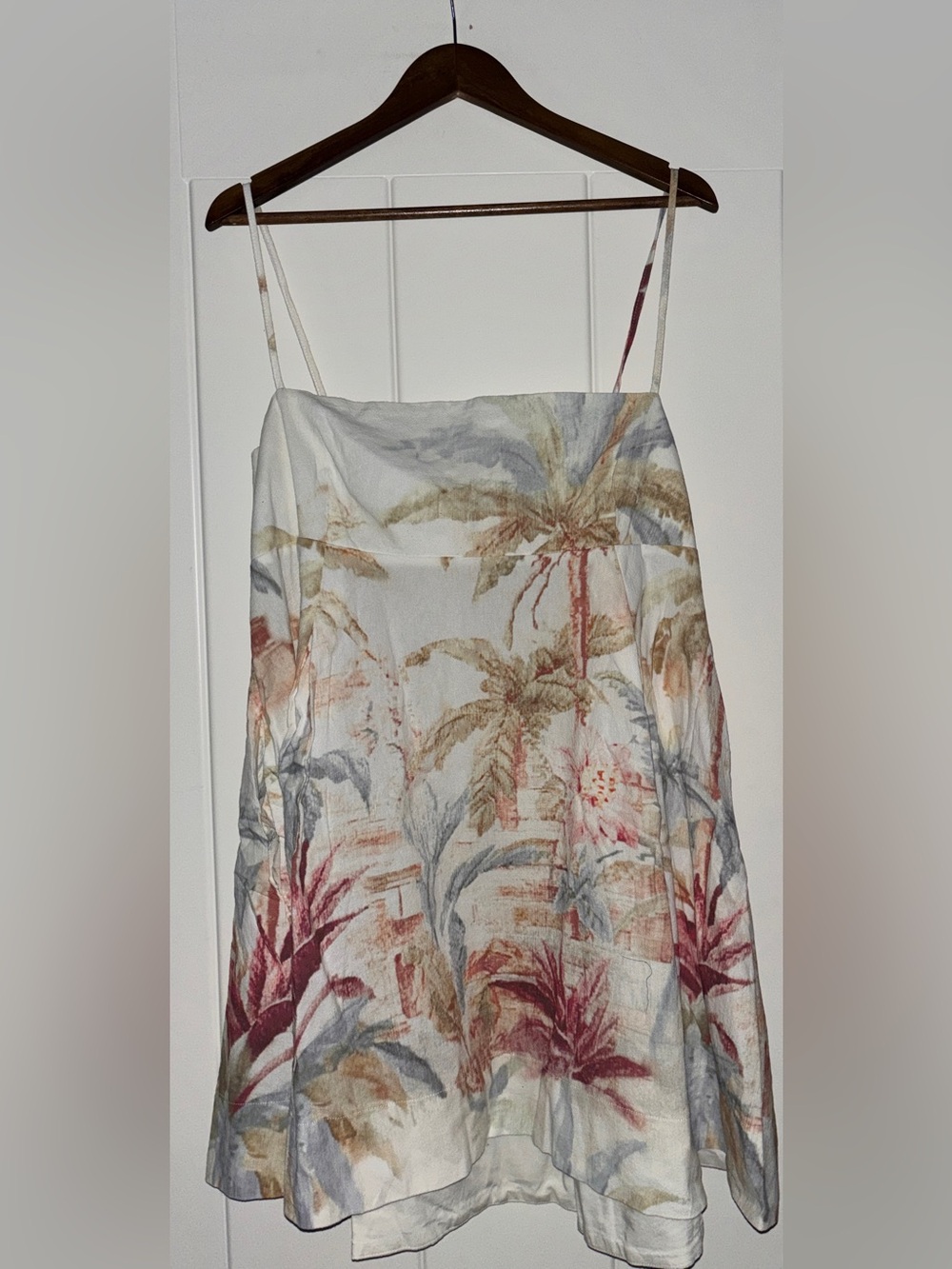 Free People Sun Chaser Mini Dress Women XL NEW Babydoll Coastal Girl Tropical